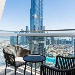  شقة Vacay Lettings - Burj Vista High Floor Burj Khalifa & Fountain View الإمارات العربية المتحدة